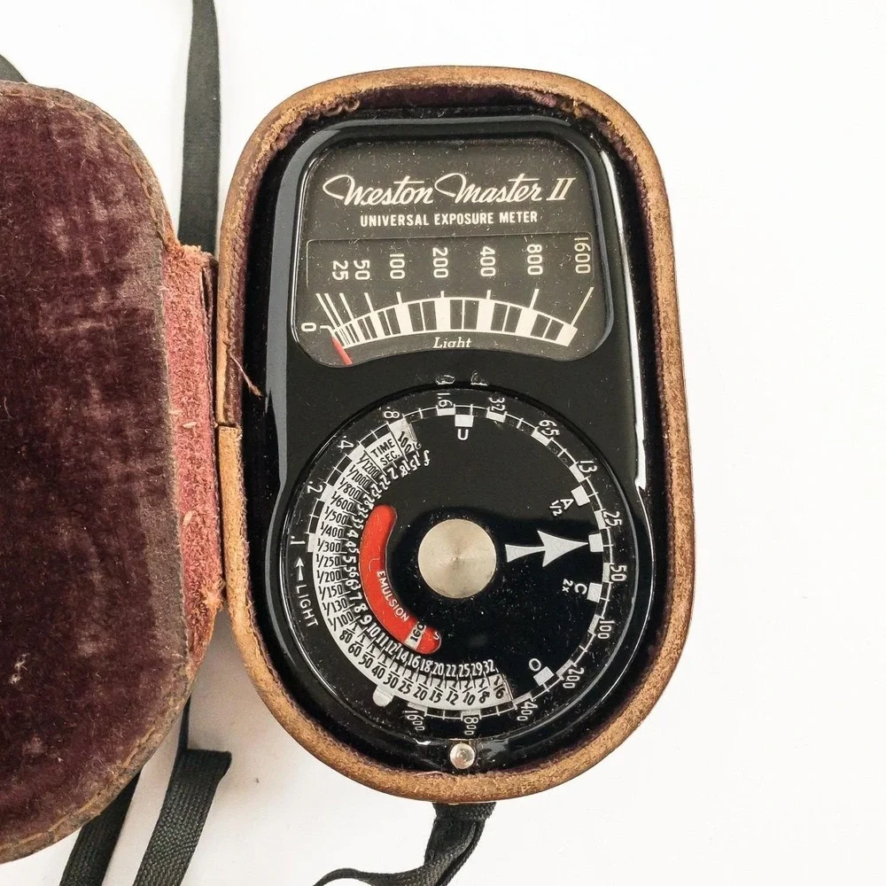 Weston Master II Exposure Meter Unisex OS Brown Model 735 Vintage‎ Leather Case